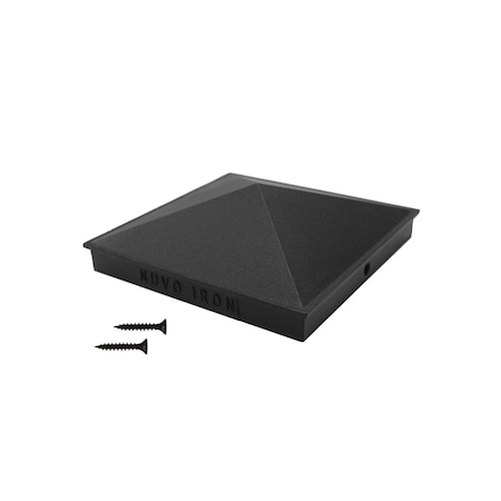 Nuvo Iron 6in x 6in Pyramid Post Cap. No Discounts, Aluminum, 24PK PCP14-MP24